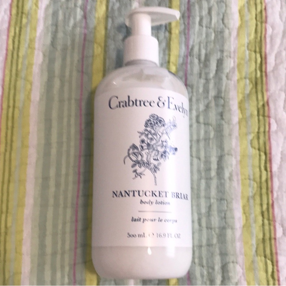 Crabtree and Evelyn Nantucket briar body lotion 500m.L. Pump bottle new